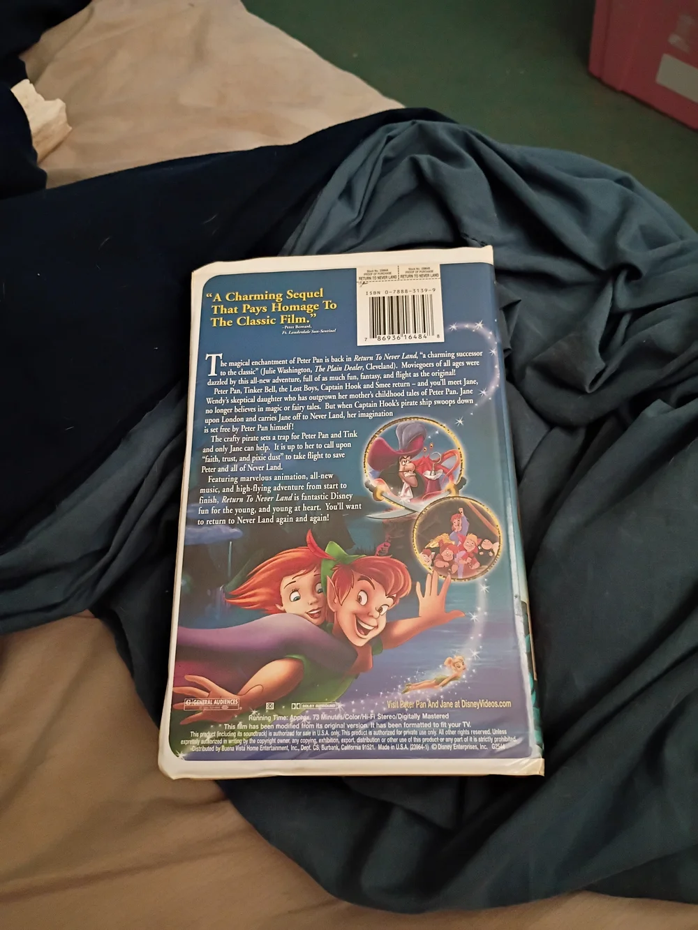 Disney Peter Pan Return to Never Land on VHS